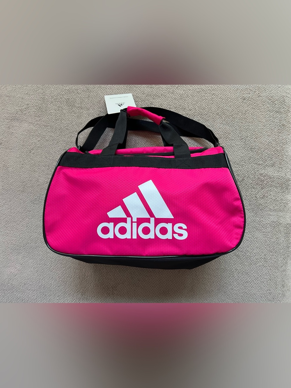 Adidas Diablo 2 Hex Bold Pink Small Adjustable Strap Gym Travel Duffel Bag NWT